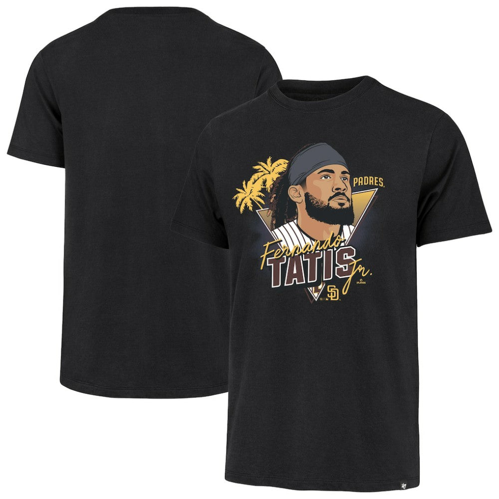 Fernando Tatis Jr. San Diego Padres '47 Player Caricature Franklin T-Shirt Online