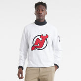 New Jersey Devils - Todd Snyder Heavyweight Long Sleeve Jersey Style T-Shirt White