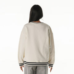 Pittsburgh Steelers The Wild Collective Women's Oversized Vintage French Terry Sweatshirt Cream - NFL