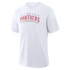 Florida Panthers - Fanatics Play Distressed Wordmark Stadium Slub T-Shirt White