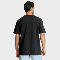 Edmonton Oilers - Fanatics Play Distressed Wordmark Stadium Slub T-Shirt Black
