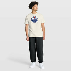 Edmonton Oilers - Fanatics Stadium Slub T-Shirt Cream