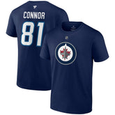 Kyle Connor Winnipeg Jets - Fanatics Authentic Stack Name & Number T-Shirt Navy