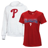 Philadelphia Phillies G-III 4Her by Carl Banks Women's T-Shirt and Hoodie Combo Pack On Sale