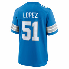 Roy Lopez Detroit Lions Team Game Jersey Blue - Nike