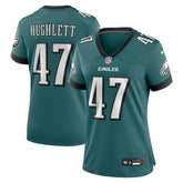 Charley Hughlett Philadelphia Eagles Women's Team Game Jersey Midnight Green - Nike