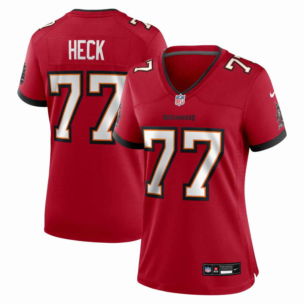 Charlie Heck Tampa Bay Buccaneers Women's Team Game Jersey Red - Nike