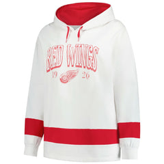 Detroit Red Wings - Profile Women's Plus Size Hoodie White