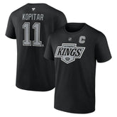 Anze Kopitar Los Angeles Kings - Fanatics Authentic Stack Name & Number T-Shirt Black