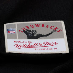New Orleans Saints Women's Cropped Long Sleeve Rugby Polo Black - Mitchell & Ness