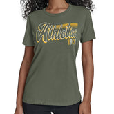 Athletics Starter Women's Groovy Script Team Fitted T-Shirt Near Me