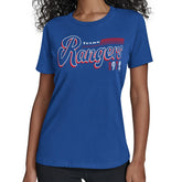 Texas Rangers Starter Women's Groovy Script Team Fitted T-Shirt Clearance