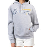 Milwaukee Brewers Starter Women's Groovy Script Team Fleece Pullover Hoodie Lifestyle