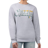 Athletics Starter Women's Groovy Script Team Fleece Pullover Sweatshirt for sale