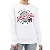 Arizona Diamondbacks G-III 4Her by Carl Banks Women's Pinstripe Circle Team Fleece Pullover Sweatshirt Clearance