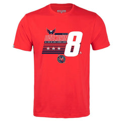 Alexander Ovechkin Washington Capitals Levelwear NHL All-Time Leading Goal Scorer Milestone Stripes Name & Number Richmond T-Shirt Red