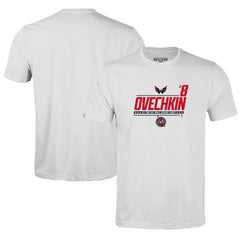 Alexander Ovechkin Washington Capitals Levelwear Youth NHL All-Time Leading Goal Scorer Milestone Name & Number Little Richmond T-Shirt White