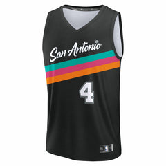 Fanatics - De'Aaron Fox San Antonio Spurs 2025/26 City Edition Fast Break Jersey - Black