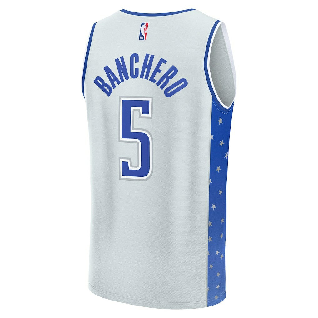 Paolo Banchero Orlando Magic 2025/26 City Edition Fast Break Jersey - Silver | NBA Jerseys