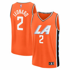 Fanatics - Kawhi Leonard LA Clippers 2025/26 City Edition Fast Break Jersey - Orange