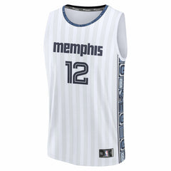 Fanatics - Ja Morant Memphis Grizzlies Youth 2025/26 City Edition Fast Break Jersey - White