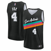 Fanatics - De'Aaron Fox San Antonio Spurs Youth 2025/26 City Edition Fast Break Jersey - Black
