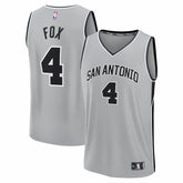 Fanatics - De'Aaron Fox San Antonio Spurs Fast Break Jersey - Statement Edition - Silver