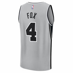 Fanatics - De'Aaron Fox San Antonio Spurs Fast Break Jersey - Statement Edition - Silver