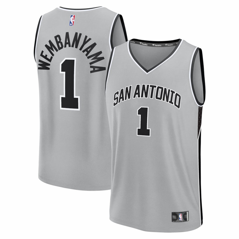 Fanatics - Victor Wembanyama San Antonio Spurs Fast Break Jersey - Statement Edition - Silver