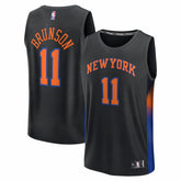 Fanatics - Jalen Brunson New York Knicks Youth Fast Break Jersey - Statement Edition - Black