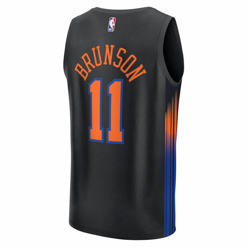 Jalen Brunson New York Knicks Youth Fast Break Jersey - Statement Edition - Black | NBA Jerseys