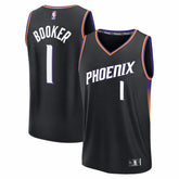 Fanatics - Devin Booker Phoenix Suns Youth Fast Break Jersey - Statement Edition - Black