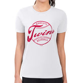 Minnesota Twins G-III 4Her by Carl Banks Women's Super-Slim Fit Lightweight Distressed Baseball Team T-Shirt Sale