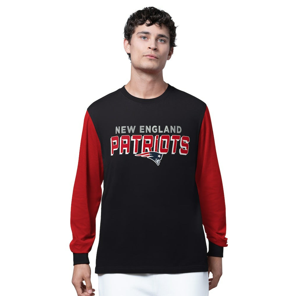 New England Patriots Starter Thursday Night Gridiron Long Sleeve T-Shirt- Black - NFL