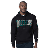 Miami Dolphins Starter Thursday Night Gridiron Hoodie with Vintage Logo Black - NFL
