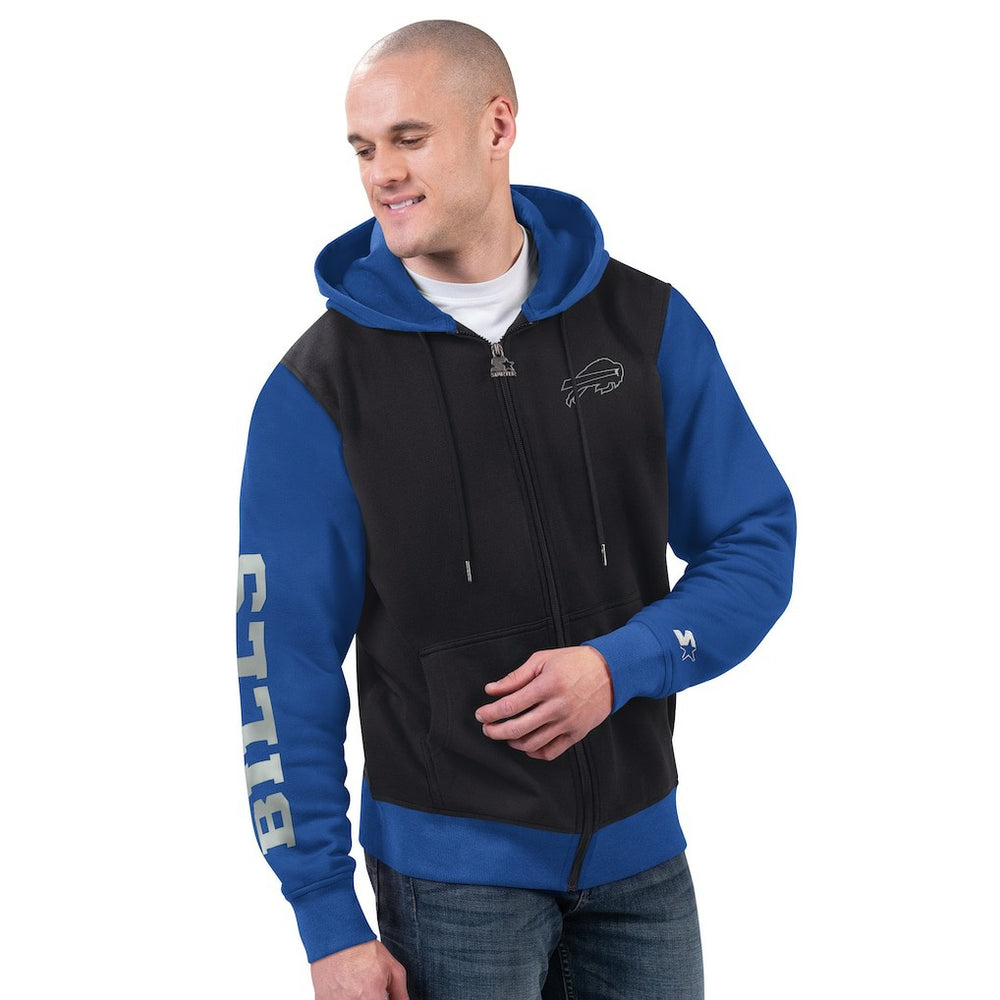 Buffalo Bills Starter Thursday Night Gridiron Full-Zip Hoodie Black/Royal - NFL