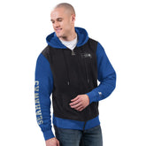 Seattle Seahawks Starter Thursday Night Gridiron Full-Zip Hoodie Black/Royal - NFL