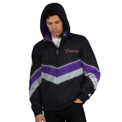 Minnesota Vikings Starter Thursday Night Gridiron Full-Zip Jacket Black/Purple - NFL