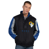 Los Angeles Rams Starter Thursday Night Gridiron Half-Zip Jacket Black - NFL