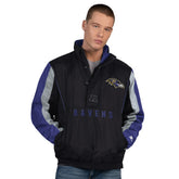 Baltimore Ravens Starter Thursday Night Gridiron Half-Zip Jacket Black - NFL