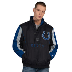 Indianapolis Colts Starter Thursday Night Gridiron Half-Zip Jacket Black - NFL