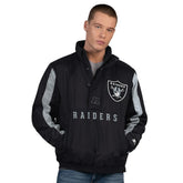 Las Vegas Raiders Starter Thursday Night Gridiron Half-Zip Jacket Black - NFL
