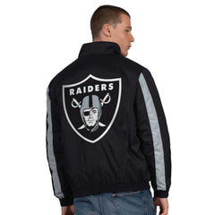 Las Vegas Raiders Starter Thursday Night Gridiron Half-Zip Jacket Black - NFL