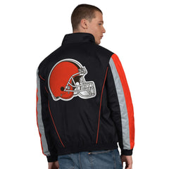Cleveland Browns Starter Thursday Night Gridiron Half-Zip Jacket Black - NFL