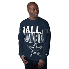 Dallas Cowboys Starter Clutch Hit Long Sleeve T-Shirt Navy - NFL