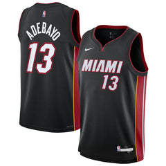 Nike - Bam Adebayo Miami Heat Youth Swingman Jersey - Icon Edition - Black