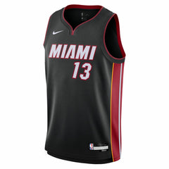 Nike - Bam Adebayo Miami Heat Youth Swingman Jersey - Icon Edition - Black