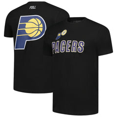 NBA - Indiana Pacers FISLL Unisex Oversize Logo T-Shirt - Black