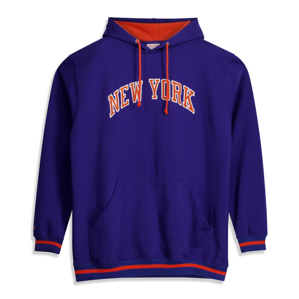 Mitchell & Ness - New York Knicks Hardwood Classics Big & Tall Hoodie - Blue