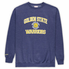 Mitchell & Ness - Golden State Warriors Hardwood Classics Big & Tall Crewneck Sweatshirt - Heather Royal